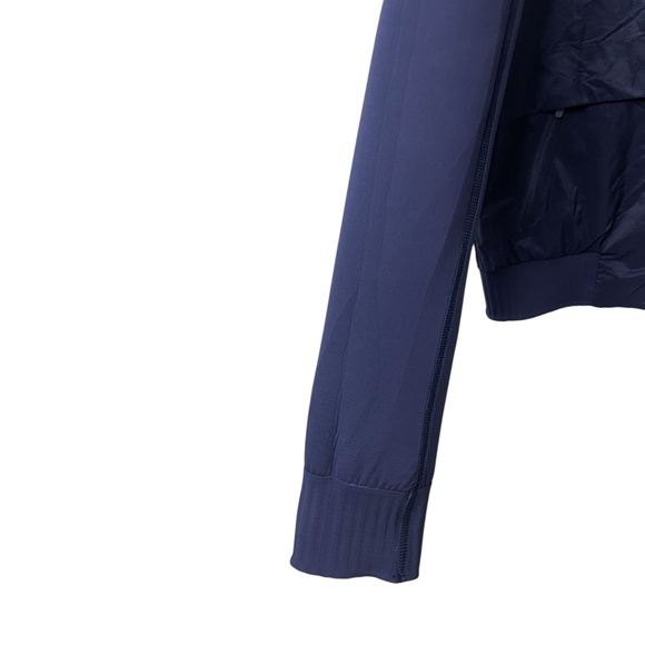 LULULEMON Women's 2 Down & Around Bomber Reversible Jacket Navy 800 Fill Down - Picture 15 of 15